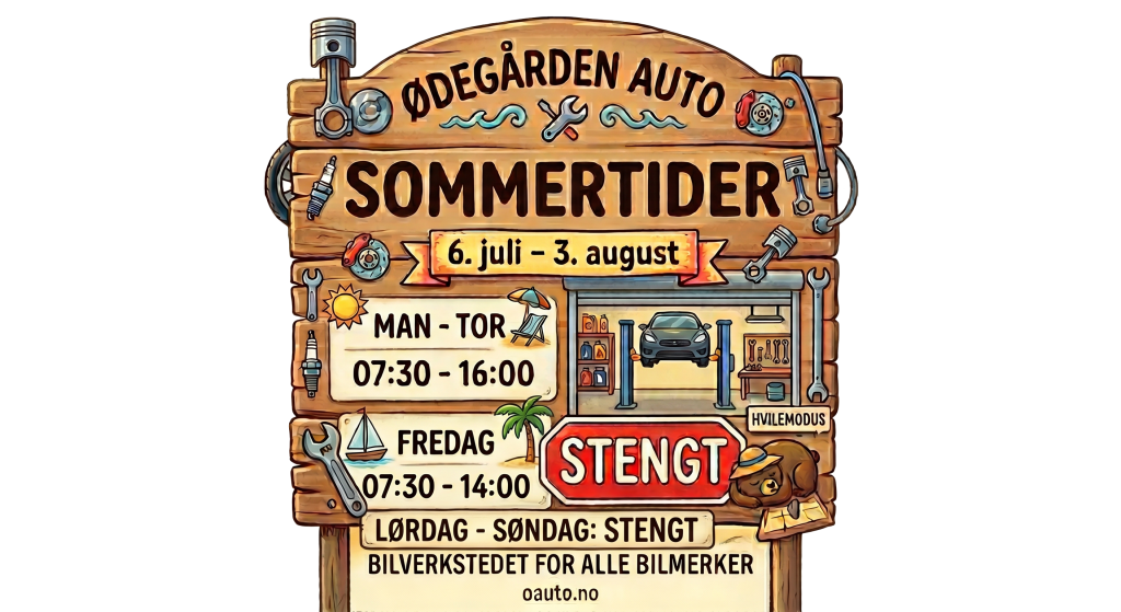 Sommertider Ødegården Auto 2026